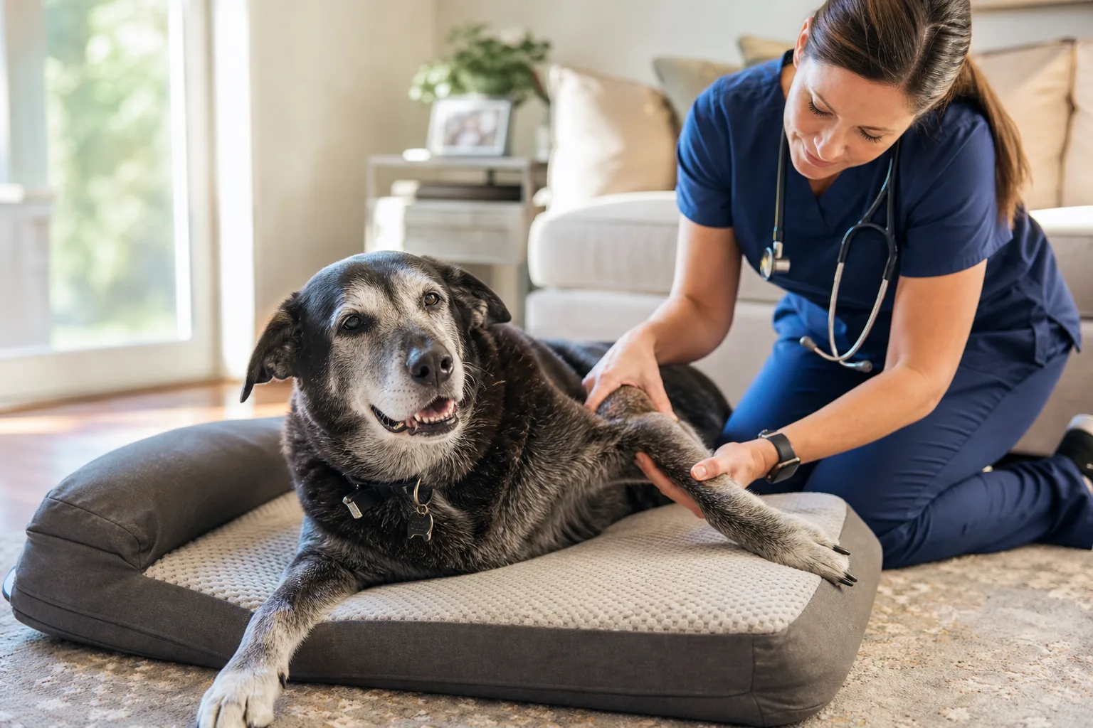 Cuidados com pets idosos no atendimento domiciliar
