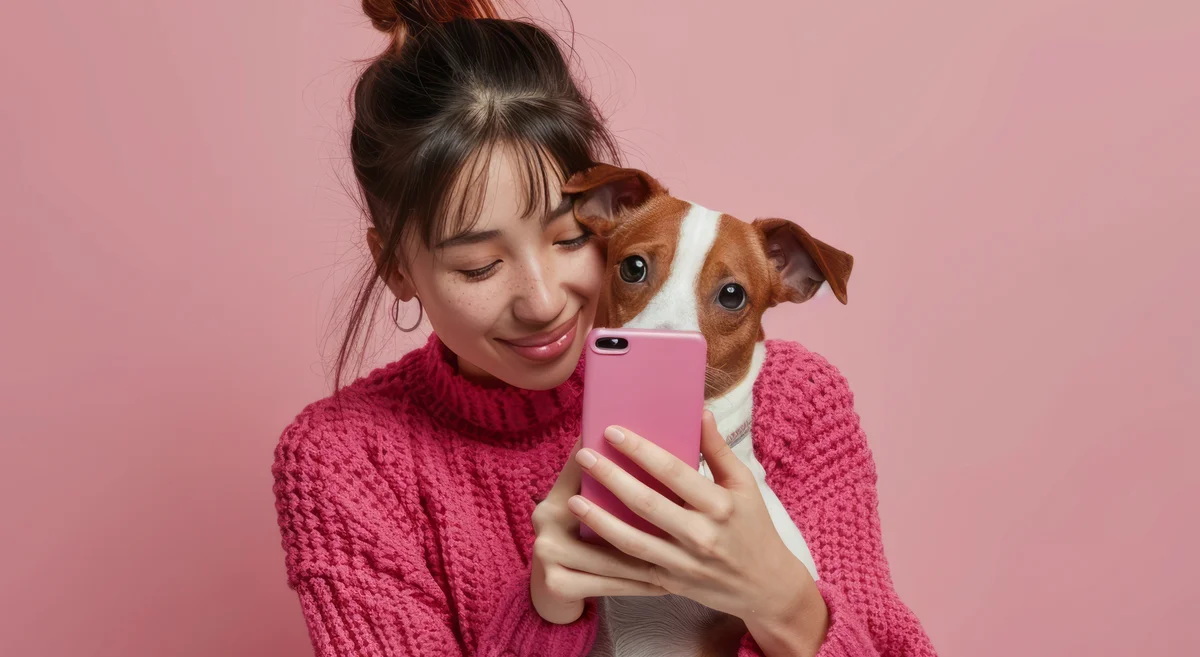 Cachorro feliz após receber atendimento veterinário domiciliar da Aconchego Pet